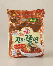 OTTOGI Authentische koreanische scharfe Kauenudeln (Jjolmyeon) 4St. 